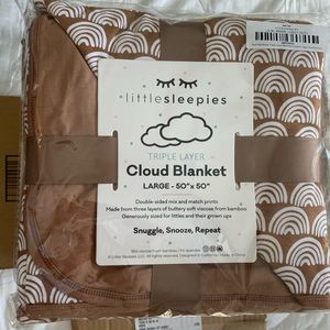 Little Sleepies Rust Rainbows Blanket